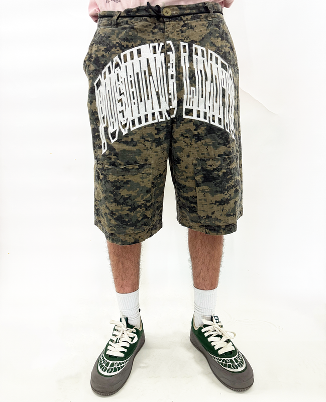 QTFL DIGI-CAMO CARGO SHORTS