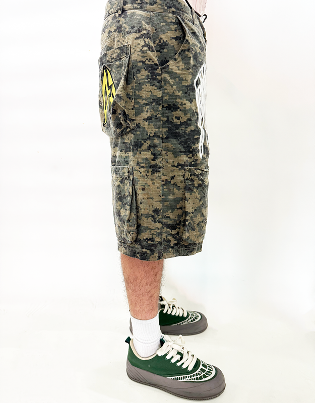 QTFL DIGI-CAMO CARGO SHORTS