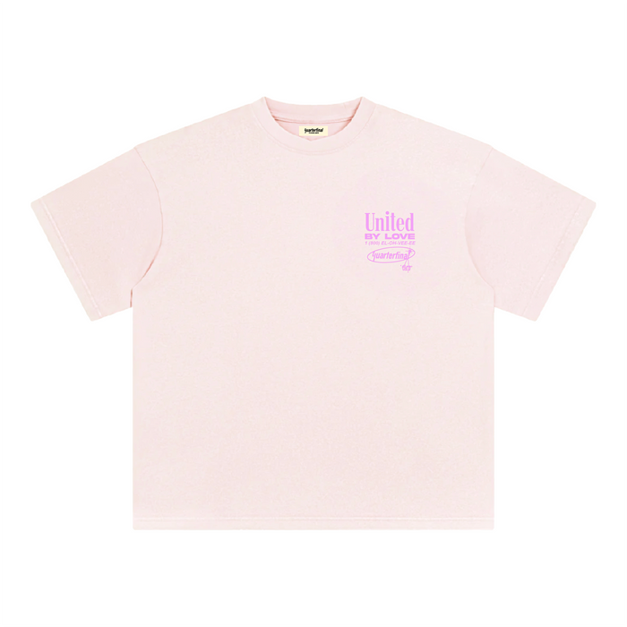 QTFL UNITED BY LOVE TEE (PINK)